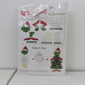 (#107) Grinch Christmas 4pc tree decoration